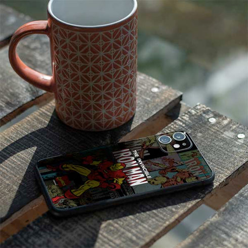 Marvel Classic Comics Iron Man Action Vintage iPhone 11 Skin